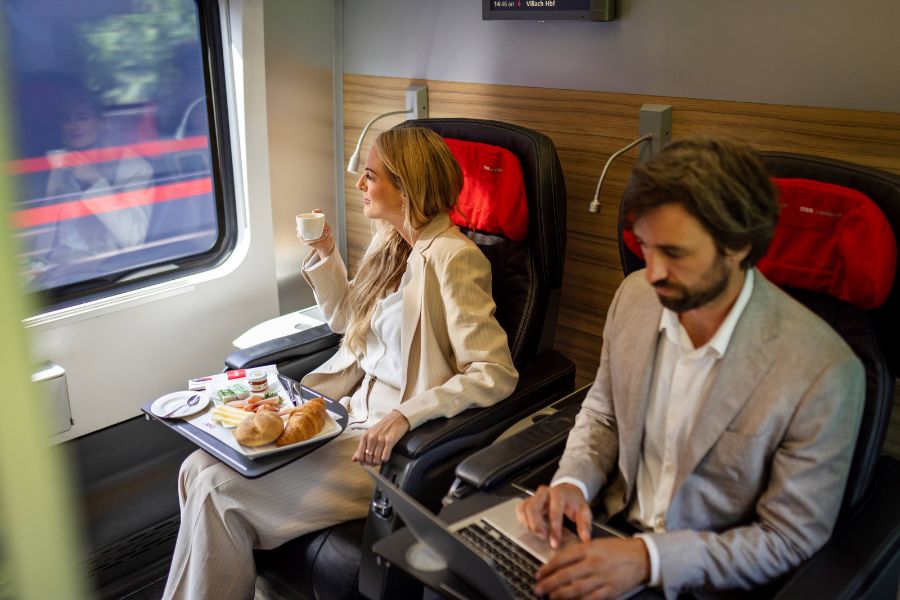 Business Class der ÖBB: Das Büro auf Schienen